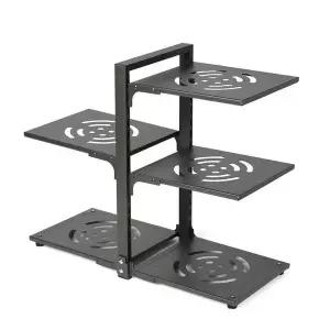 프라이팬 정리선반 조절높이 양면 주방수납 블랙 (WFK72C2)