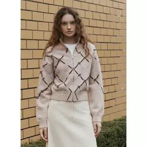 매장정품 it MICHAA 잇미샤 [잇미샤] 아가일 체크 인타샤 가디건 ITPBKCD800 862323