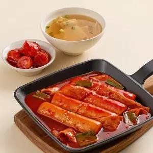 우리쌀 통가래떡 떡볶이 + 미니어묵탕 밀키트 529g 2인분) X 2팩