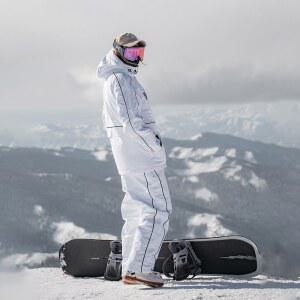 성인 스키 방수 따뜻한 여성 착용 스노우 의류 보드 후드 내마모성 방풍 겨울 세트 야외