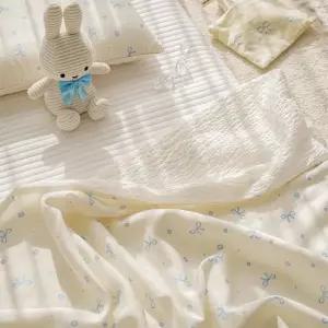 생크림 모달 리플 아기블랭킷 여름 낮잠이불