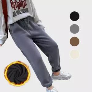 여성 방한 따뜻한 밴딩 조거 기모 털바지 겨울 등산복 패딩솜바지 엄마옷 와이드