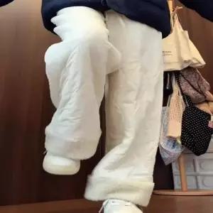 여자 겨울 퍼 기모 밴딩 3컬러 안감 와이드 여자패딩바지 패딩바지 겨울바지