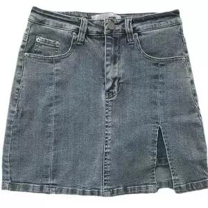 여자청반바지 A라인 데님 스커트 하이웨이스트 청치마 RNR-0050