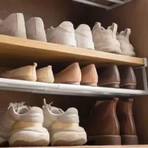 신발 수납 선반 정리함 길이조절 가능한 신발장 보관 걸이 (WFKGYK3)