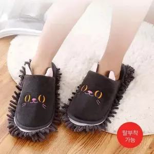 청소 슬리퍼 편한 착용 찍찍이 탈부착패드 먼지제거 WB6234E