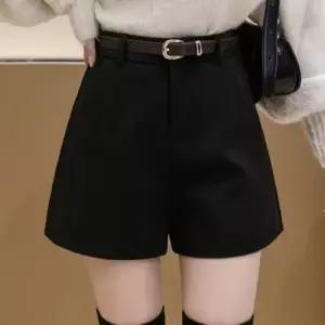 모직 숏 바지 하이웨스트 벨트세트 겨울반바지 WFLPUOH