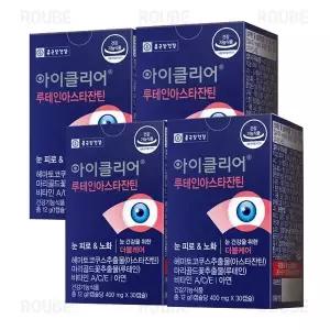 종근당건강 아이클리어 루테인 아스타잔틴, 30캡슐, 4개