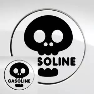 자동차 주유구 스티커 해골 디자인 블랙 가솔린 차량 장식용 (WFKKZ0Q)