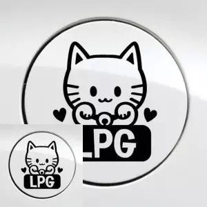 LPG 차량 주유구 장식 스티커 블랙 자동차 외부 꾸미기 꾸미기용 (WFKKYRY)