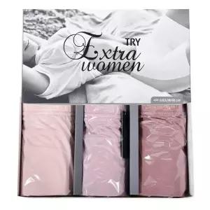 [하프클럽/]여성 베이직 레이온 스판 사각 드로즈 팬티 3매입