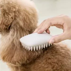 펫프레쉬강아지 고양이빗 그루밍 털제거 실리콘 애완 동물 브러쉬 러시 고양이