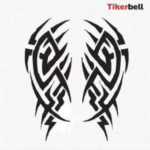 티커벨 타투03 대형 데칼스 TKL-14자동차튜닝 차량꾸미기 꾸미기 차량스 자동차스 익스테리어 테리어