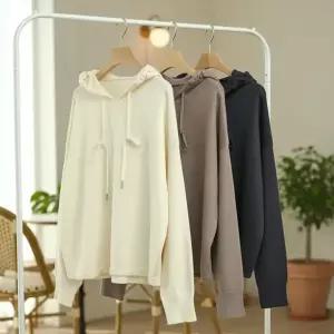 [샵앤] 여성 캐주얼 봄신상 무지 후드 니트 티셔츠 DGB-WKN-5109