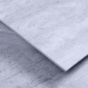 3T 점착식 데코타일 무광 트레버틴 그레이 AZTI6-15주방및보수 바닥 형타일 인테리어 베란다시공 사무공간