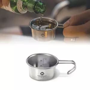 캠핑 요리용 손잡이 스텐컵 여행 필수품 스텐레스 주방 소주잔 스텐머그 취사도구