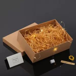 설렘 조명 선물상자 쇼핑백세트(28x20cm) (크라프트) (썬플라워)포장 박스 케이스 다용도