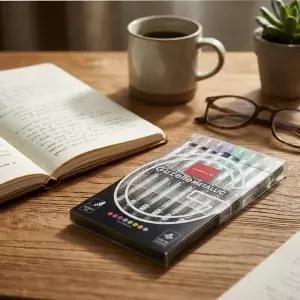 가젤 메탈릭 다이어리 꾸미기 미술 탱크펜 8색 세트