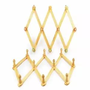 원목 벽걸이 옷걸이 자바라 행거 수납용 (WFKMZ6Q)