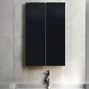 고품질 모던 욕실장 블랙 500x800 화장실 욕실 수납장 하부장 상부장 화장실장 욕실장 수건장 WFHX7FT