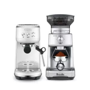 브레빌 에스프레소 머신 화이트 그라인더 세트 홈카페