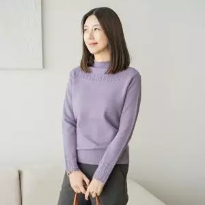 [마담4060]엄마옷 마담4060 니트 여성 데일리 은하수반폴라-YKN2601015-