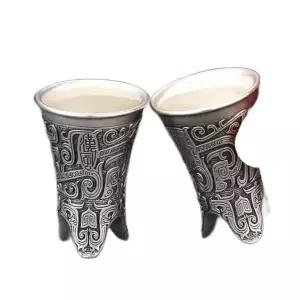 제사 유기그릇세척 은장일품 작가 발 중화 나눠주기 은주 순은백주 잔