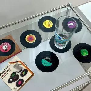 턴테이블 075VFA76 티코스터 6P LP판 컵받침대 홀더 잔받침