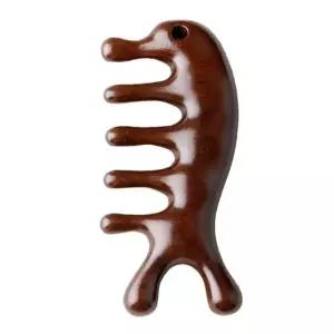 우드 마사지빗 C타입 두피 얼굴 괄사 마사지-WFI2A43