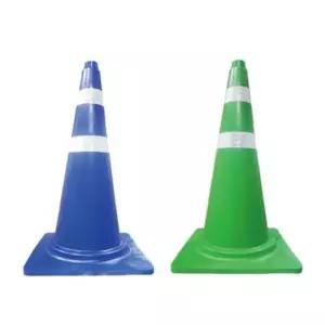 고휘도띠 부착 컬러 라바콘 청색 녹색 삼각 파란색 꼬깔