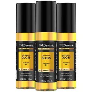 트레세메 피니싱 헤어 오일 라멜라 글로스 3팩 - 윤기 나는 머릿결 세련된 룩 및 곱슬거림 조절을 위한