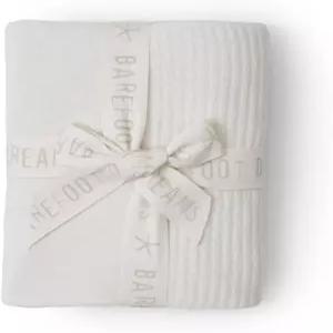 맨발의 꿈 아늑한 시크 울트라 라이트 가리비 유모차 담요 30인치 x 40인치(크림/카본)