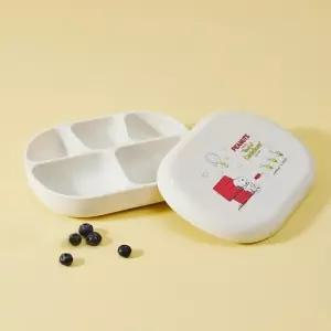 락앤락 유아식 자기주도 식판 스누피 리틀럽 실리콘 흡착 그릇