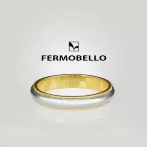 4mm 밀그레인 커플링 1개 반지 GOLD+WHITE 14K WD2D996