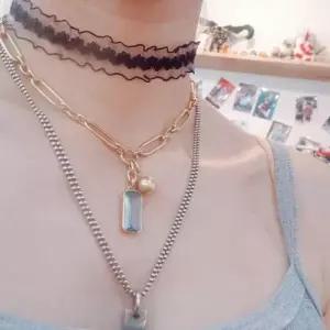 초커 블랙 우아한 목걸이 레이스 WD2B415