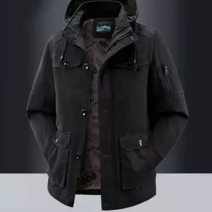 NFY002 빅 사이즈 봄가을 루즈핏 후드 하프 트렌치코트