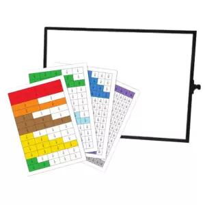 초등수학 분수교구 자석막대 분수52+양면칠판 세트 분수사고 수학교구