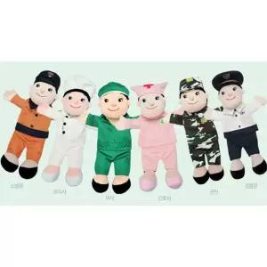 유치원 직업상황극 역할놀이 손인형 직업6종 유아템 감각자극놀이 청각발달