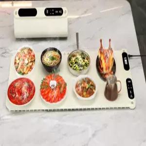 푸드 워머 다기능 실리콘 접이식 온열매트 가정용 신형 온도조절 가열 패드 보온기