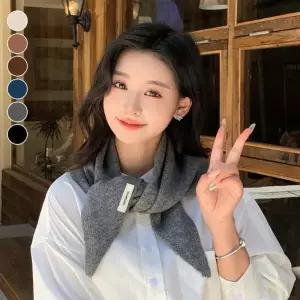 /다잇템 여자 울 부드럽고 미니 포근한 스카프