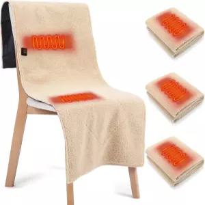 캠핑 의자 소파 소파용 훈밍레 3개 온열 패드 53 x 19 인치 소프트 전기 매트(113°f -149°f) (카키)