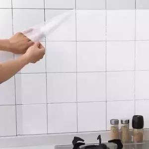 잘라쓰는 주방 시티지 타일 잘떨어지는 시트지 싱크대 보호 필름 기름때 방지 투명 시트 방수 오염 스티커