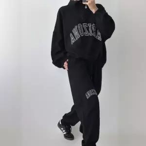 여성조거 애리조나 미국여행 하이넥 하프집업맨투맨 세트