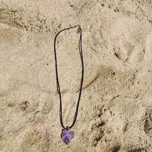 팬던트 매듭 자수정 끈목걸이 천연 퍼플 스톤 원석 보