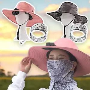 신바람 자외선차단 여름 선풍기 달린 모자 정글모
