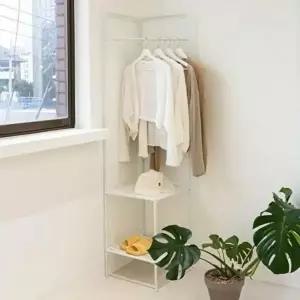 고품질 행거 옷걸이 선반 틈새 코너 스탠드 헹거 소형 조립식 시스템행거 옷걸이행거 드레스룸행거 WFIPAP