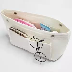 칸막이 수납 가방속가방 단추 소프트 이너가방 WE4001A