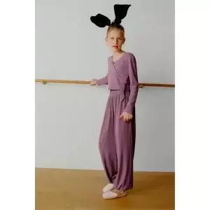 자라 ZARA 발레 골지 보머 팬츠 - 퍼플 8054614603 908436