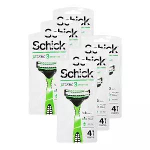 엘지 쉬크 휴대용 익스트림 3 센서티브 일회용 면도기 4입 6개 면도