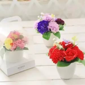 카네이션 CO-SA 코사지 비누꽃 화분 어버이날